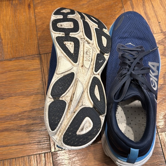 Hoka Bondi 8 Blue Lace Up Athletic Running Sneakers Shoes Men’s 11.5 main image 4